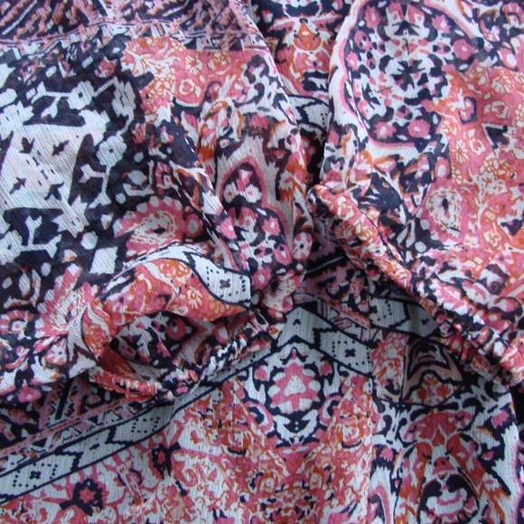 Band of Gypsies Boho Blousy Lined Shorts Romper - Picture 6 of 8